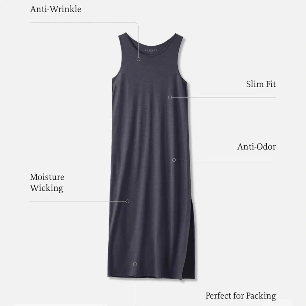 Sleeveless Black Midi Dress - Picture 2 of 6